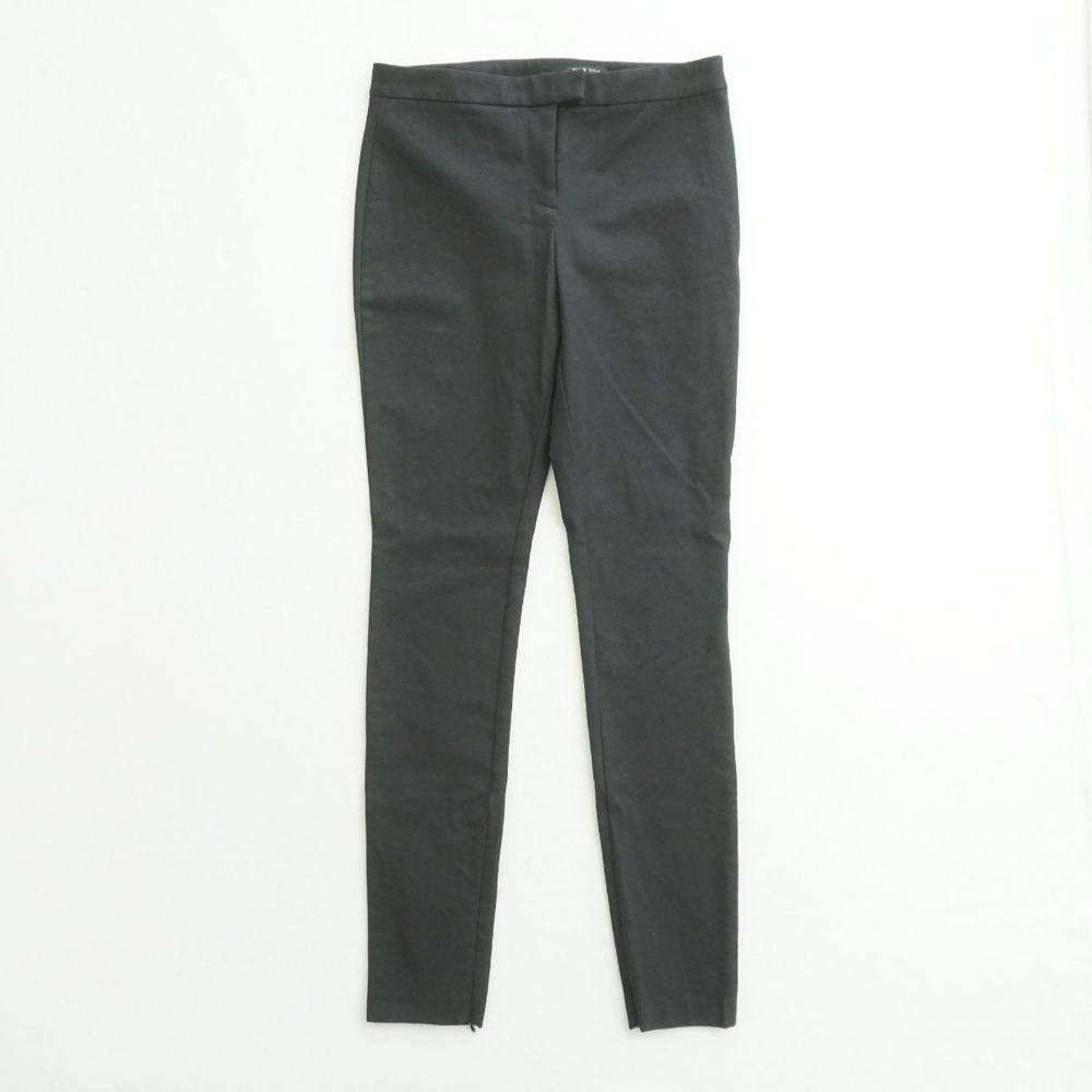 Rag & Bone Womens Black Skinny Leg Zip Ankle Cuff Pants Trousers Size 10 - Picture 1 of 12